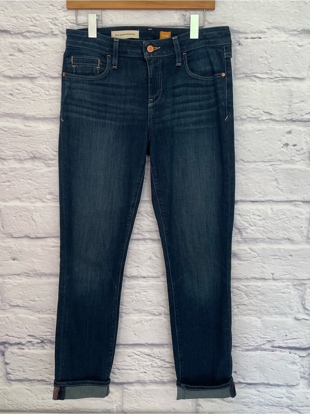 Dark Wash Women's Slim Straight Jeans - Pilcro